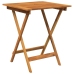 Comedor de jardín plegable 3 piezas madera maciza de acacia