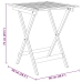 Comedor de jardín plegable 3 piezas madera maciza de acacia