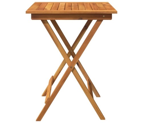 Comedor de jardín plegable 3 piezas madera maciza de acacia