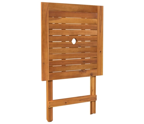 Comedor de jardín plegable 3 piezas madera maciza de acacia