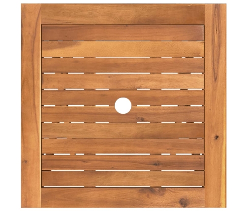 Comedor de jardín plegable 3 piezas madera maciza de acacia