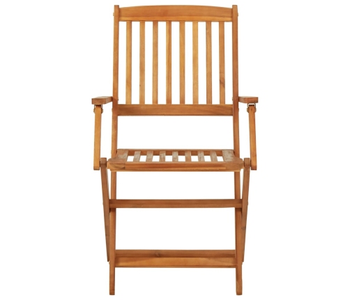 Comedor de jardín plegable 3 piezas madera maciza de acacia