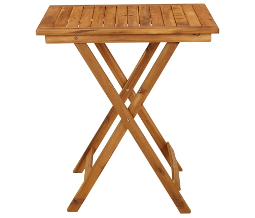 Comedor de jardín plegable 3 piezas madera maciza de acacia