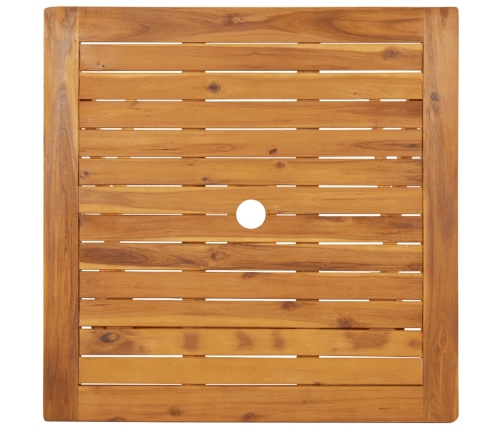 Comedor de jardín plegable 3 piezas madera maciza de acacia