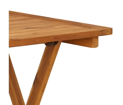 Comedor de jardín plegable 3 piezas madera maciza de acacia