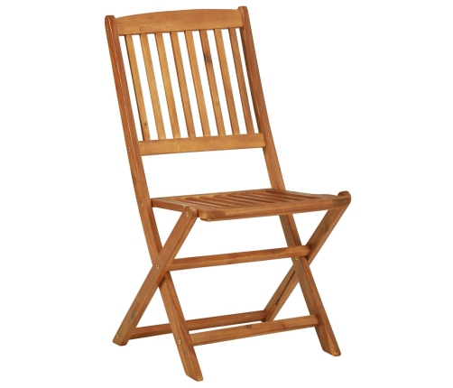 Comedor de jardín plegable 3 piezas madera maciza de acacia