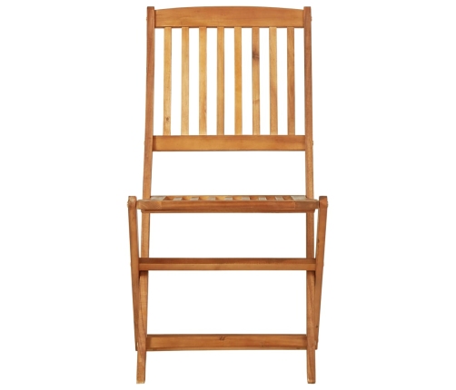 Comedor de jardín plegable 3 piezas madera maciza de acacia