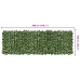 Toldo para balcón con hojas verde oscuro 300x100 cm