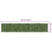 Toldo para balcón con hojas verde oscuro 500x100 cm