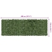 Toldo para balcón con hojas verde oscuro 400x150 cm