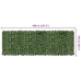 Toldo para balcón con hojas verde oscuro 500x150 cm