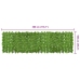 Toldo para balcón con hojas verde 300x100 cm