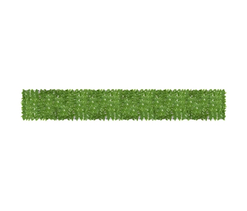 Toldo para balcón con hojas verde 600x100 cm