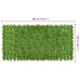 Toldo para balcón con hojas verde 300x150 cm