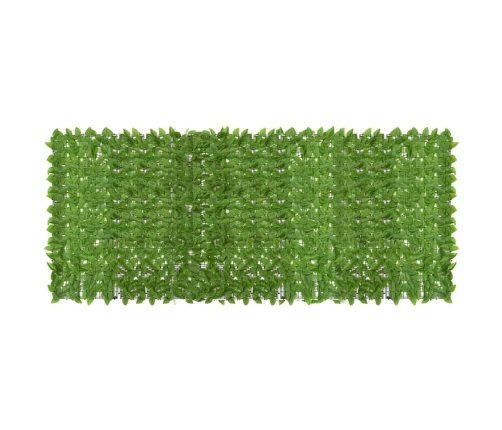 Toldo para balcón con hojas verde 400x150 cm