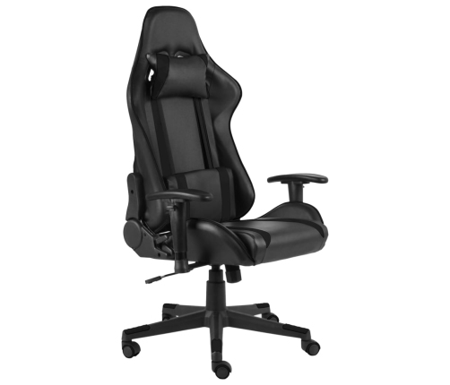 Silla gaming giratoria PVC negro