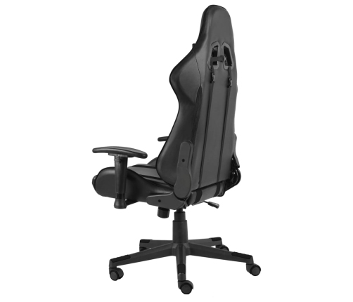 Silla gaming giratoria PVC negro