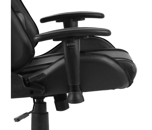 Silla gaming giratoria PVC negro