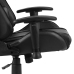 Silla gaming giratoria PVC negro