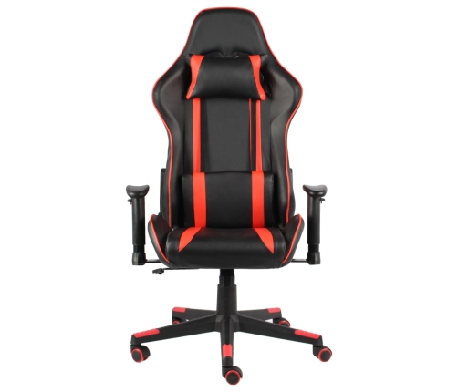 Silla gaming giratoria PVC rojo