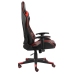 Silla gaming giratoria PVC rojo