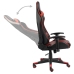 Silla gaming giratoria PVC rojo