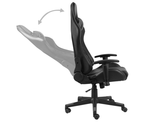 Silla gaming giratoria PVC gris