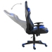 Silla gaming giratoria PVC azul