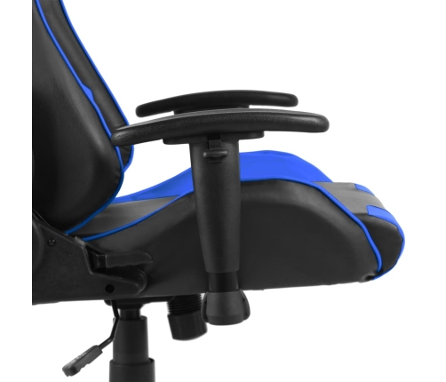 Silla gaming giratoria PVC azul