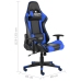 Silla gaming giratoria PVC azul