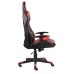 Silla gaming giratoria PVC rojo