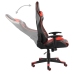 Silla gaming giratoria PVC rojo