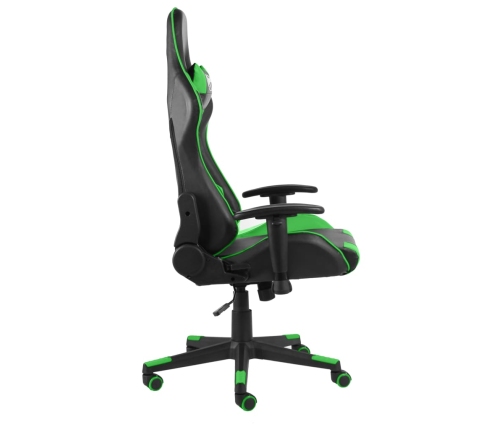 Silla gaming giratoria PVC verde