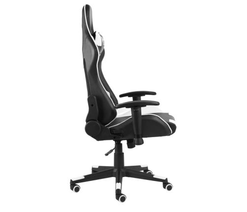 Silla gaming giratoria PVC blanco