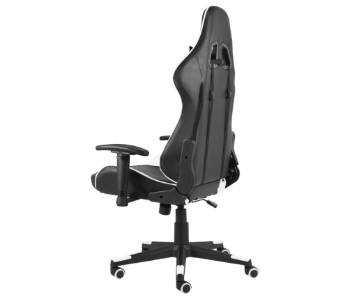 Silla gaming giratoria PVC blanco