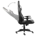 Silla gaming giratoria PVC blanco