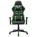 Silla de gaming de cuero sintético negro y verde