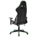 Silla de gaming de cuero sintético negro y verde