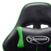 Silla de gaming de cuero sintético negro y verde