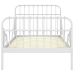 vidaXL Estructura de cama extensible metal blanca 80x130/200 cm