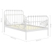 vidaXL Estructura de cama extensible metal blanca 80x130/200 cm