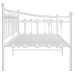 Estructura de sofá cama sin colchón metal blanco 90x200 cm