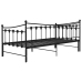 Estructura sofá cama extraíble sin colchón metal negro 90x200cm