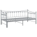 vidaXL Estructura de sofá cama extraíble de metal gris 90x200 cm