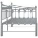 vidaXL Estructura de sofá cama extraíble de metal gris 90x200 cm