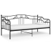 vidaXL Estructura de sofá cama de metal negro 90x200 cm