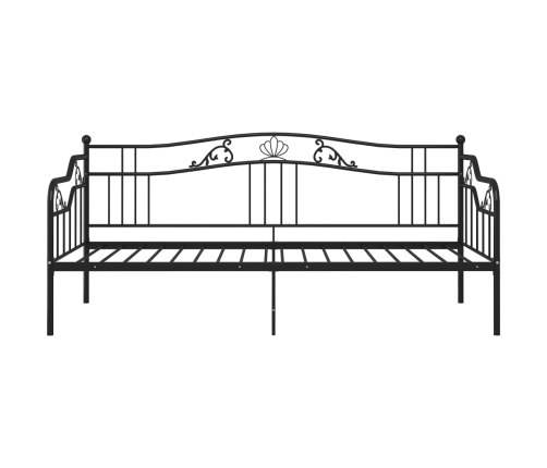 vidaXL Estructura de sofá cama de metal negro 90x200 cm