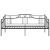 vidaXL Estructura de sofá cama de metal negro 90x200 cm