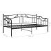 vidaXL Estructura de sofá cama de metal negro 90x200 cm