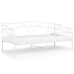 Estructura de sofá cama sin colchón metal blanco 90x200 cm